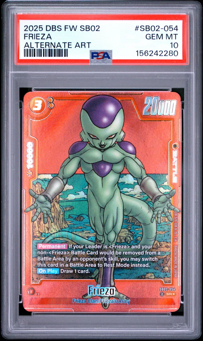 2025 #SB02-054 Frieza PSA 10 Dragon Ball Super Card Game Fusion World Manga Booster 02