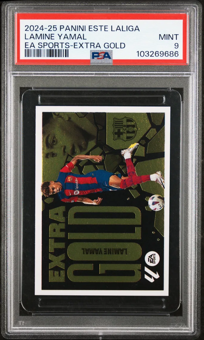 2024 #NA Lamine Yamal PSA 9 Panini Este Laliga EA Sports Extra Gold