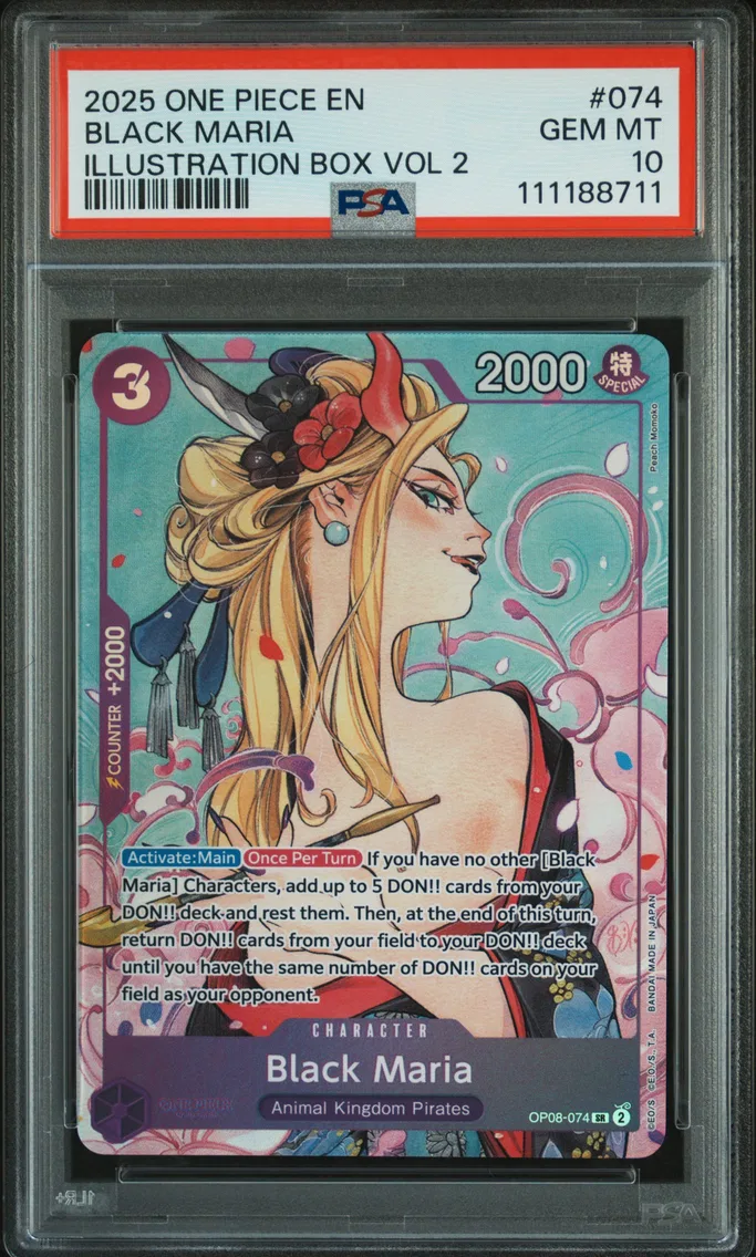 2025 #074 Black Maria PSA 10 One Piece Promos