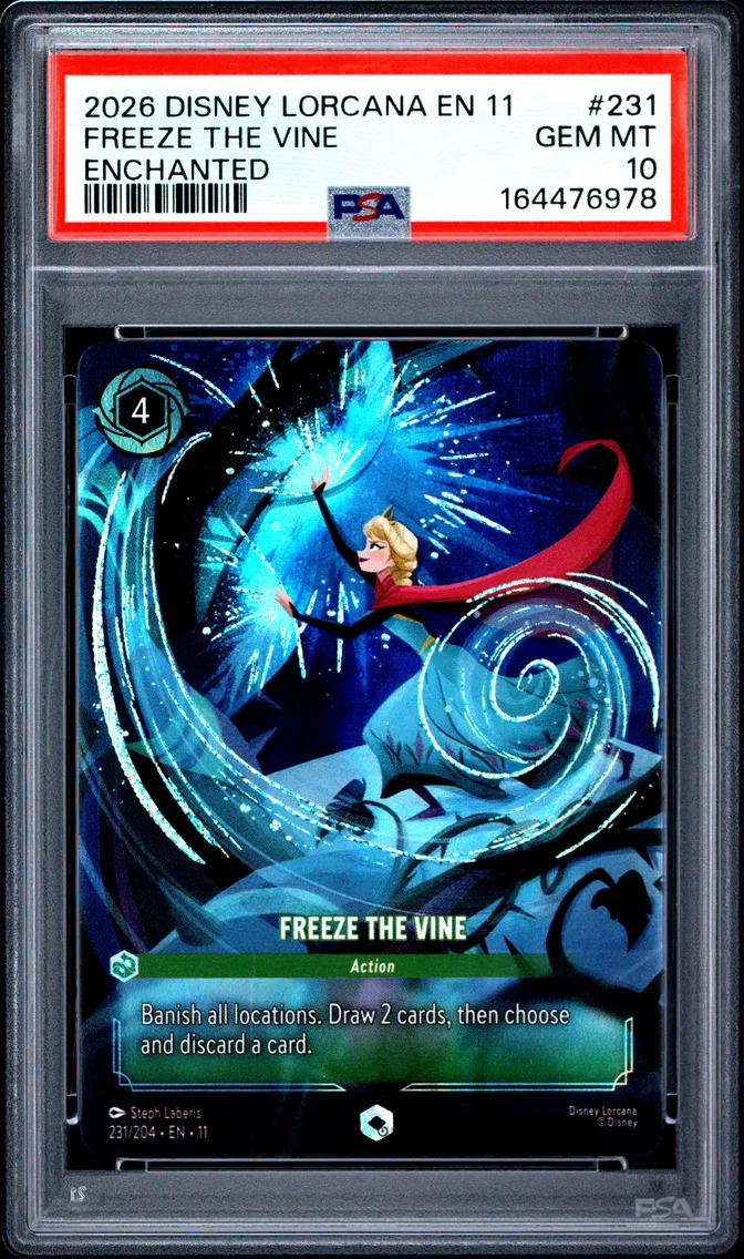 2026 #231 Freeze the Vine PSA 10 Disney Lorcana EN 11-Winterspell