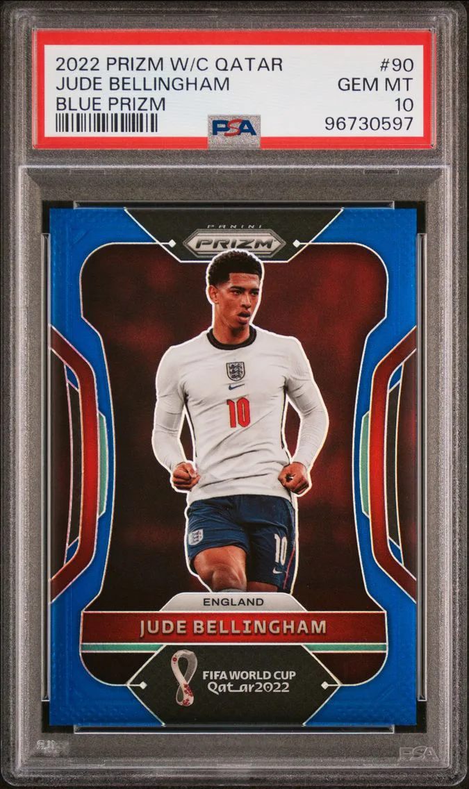 2022 #90 Jude Bellingham PSA 10 Panini Prizm World Cup Qatar