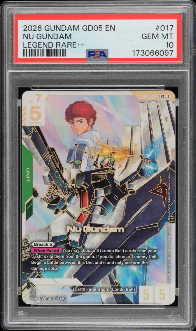 2026 #017 NU Gundam PSA 10 Gundam GD05-Freedom Ascension