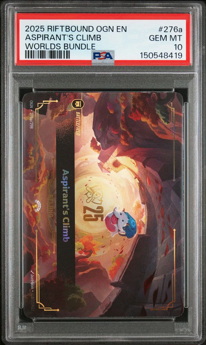 2025 #276a Aspirant's Climb PSA 10 Riftbound: League of Legends Ogn-Origins
