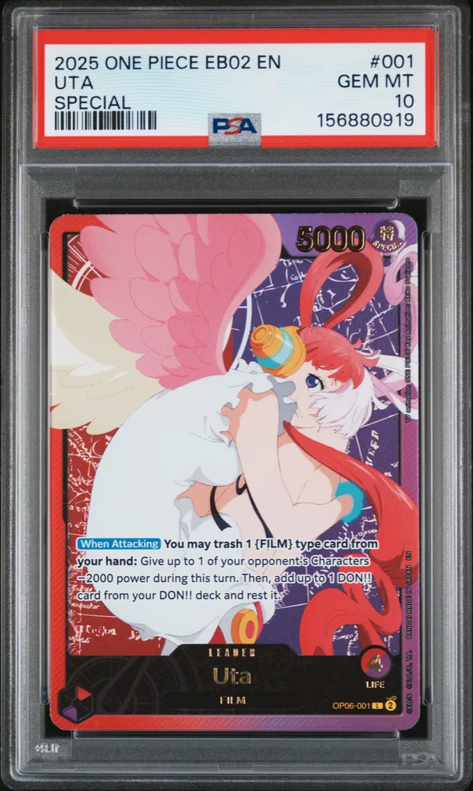 2025 #001 Uta PSA 10 One Piece E