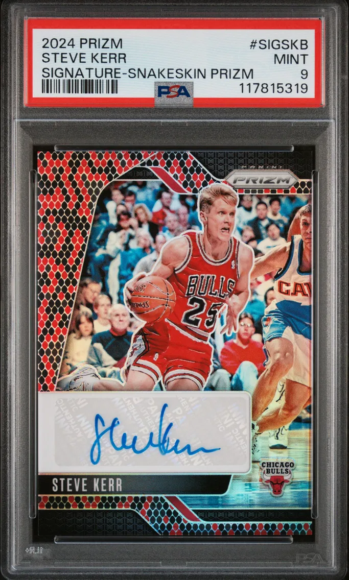 2024 #SIGSKB Steve Kerr PSA 9 Panini Prizm Signatures