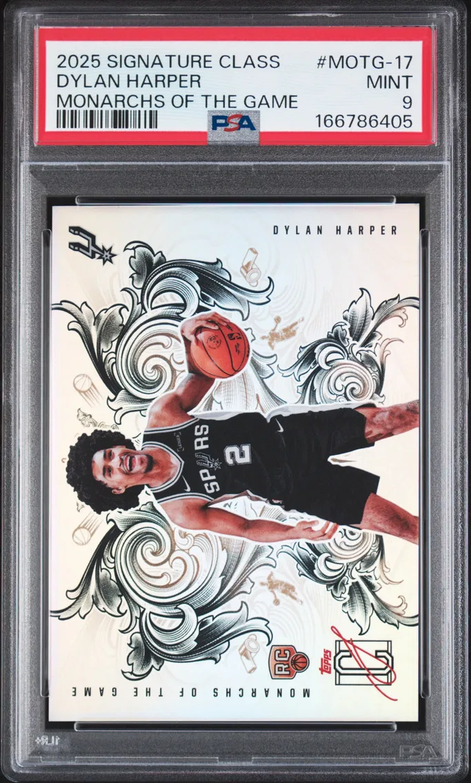 2025 #MOTG-17 Dylan Harper PSA 9 Topps Signature Class Monarchs of the Game