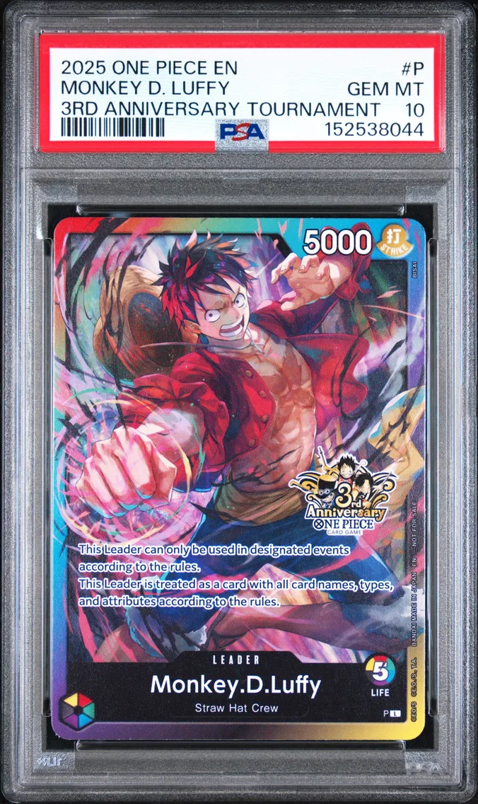 2025 #P Monkey D. Luffy PSA 10 One Piece Promos