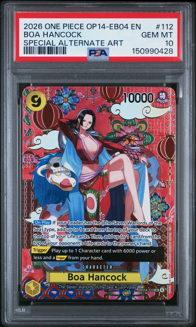 2026 #112 Boa Hancock PSA 10 One Piece OP14-EB04-the Azure Sea's Seven