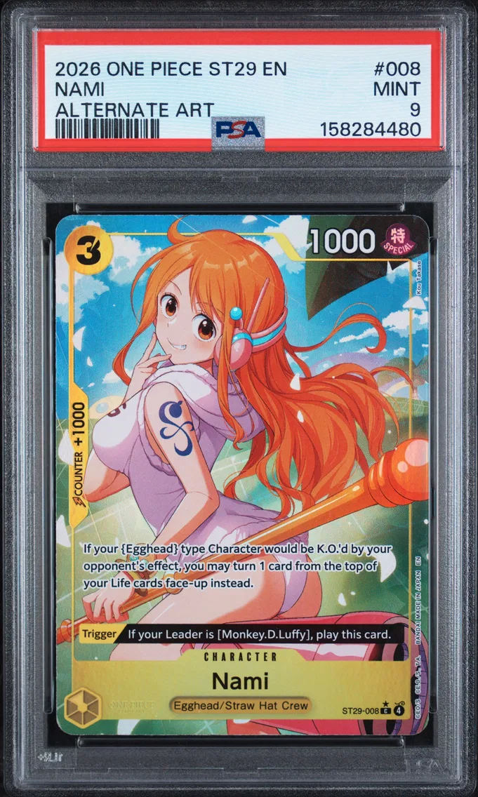 2026 #008 Nami PSA 9 One Piece Starter Deck ST29-Egghead