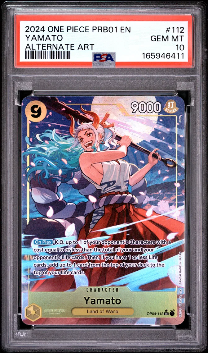 2024 #112 Yamato PSA 10 One Piece PRB01-Premium Booster -One Piece Card the Best-