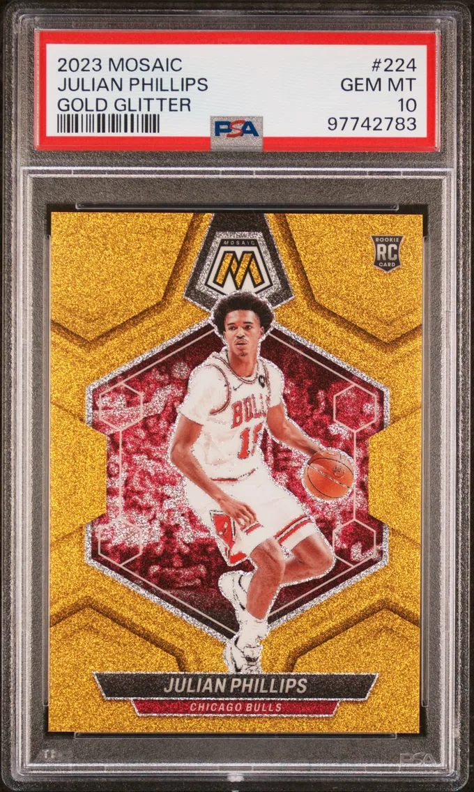 2023 #224 Julian Phillips PSA 10 Panini Mosaic
