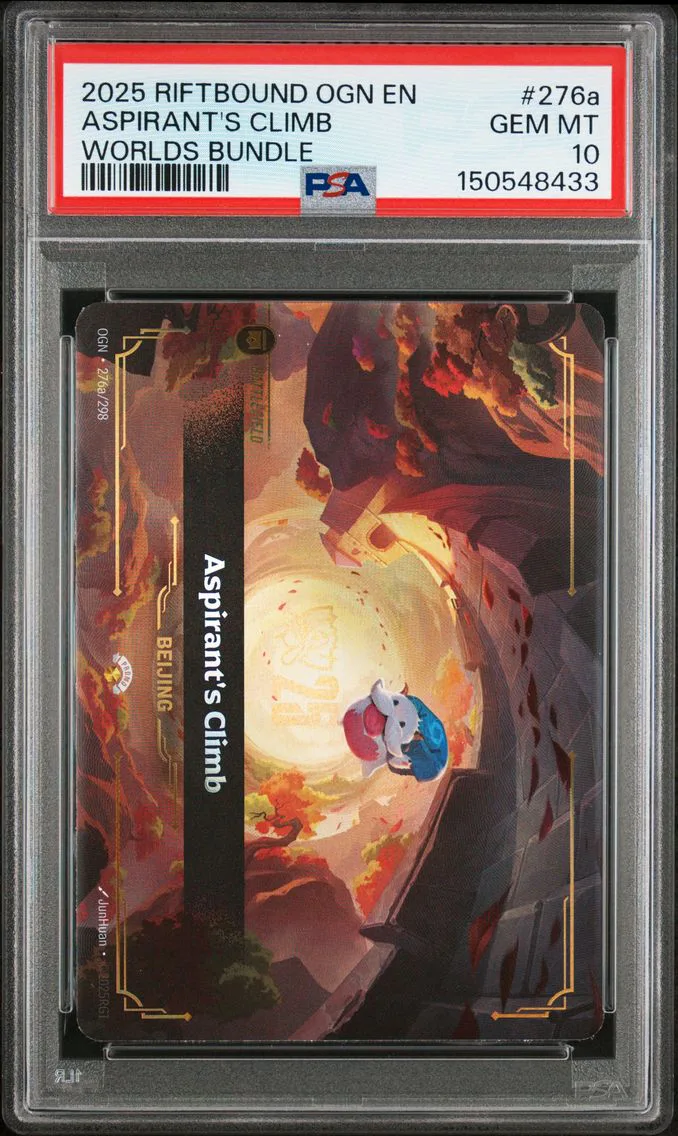 2025 #276a Aspirant's Climb PSA 10 Riftbound: League of Legends Ogn-Origins