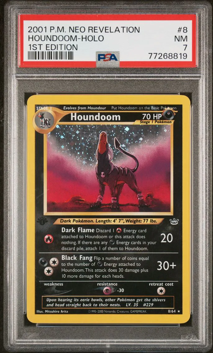 2001 #8 Houndoom-Holo 1st Editio