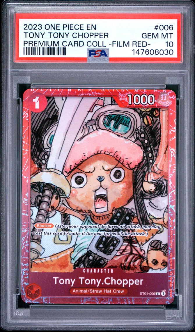 2023 #006 Tony Tony Chopper PSA 10 One Piece Premium Card Collection -One Piece Film Red-