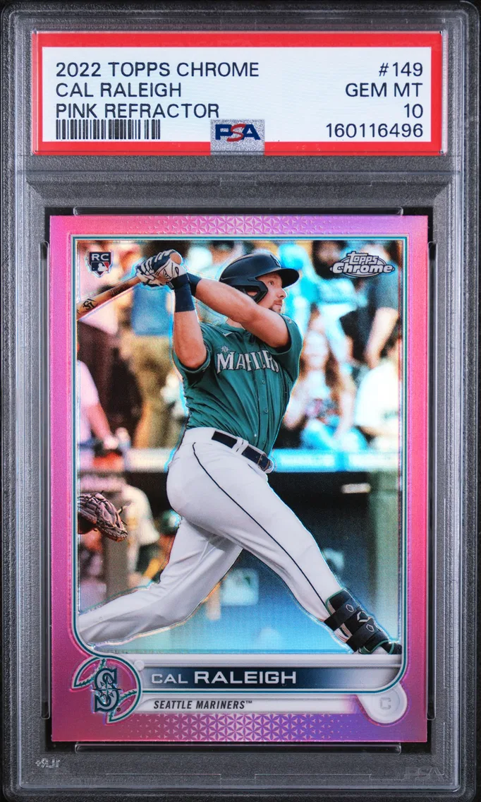2022 #149 Cal Raleigh PSA 10 Topps Chrome