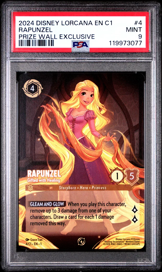 2024 #4 Rapunzel - Gifted With Healing PSA 9 Disney Lorcana EN C1-Lorcana Challenge Promo