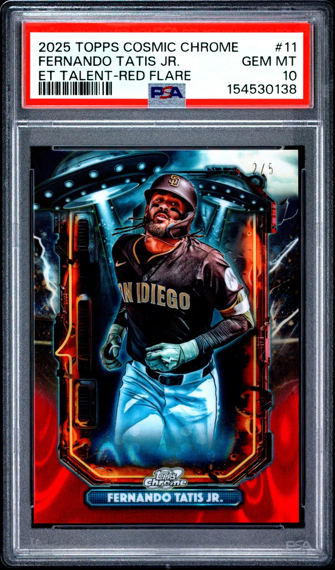 2025 #11 Fernando Tatis Jr. PSA 10 Topps Cosmic Chrome Extraterrestrial Talent