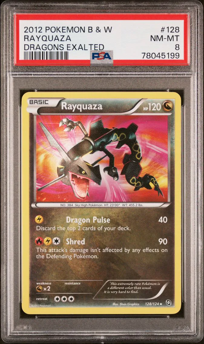 2012 #128 Rayquaza PSA 8 Black &