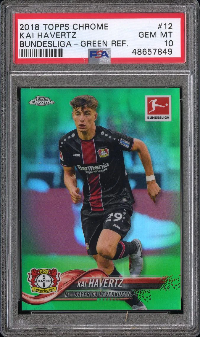 2018 #12 Kai Havertz PSA 10 Topps Chrome Bundesliga