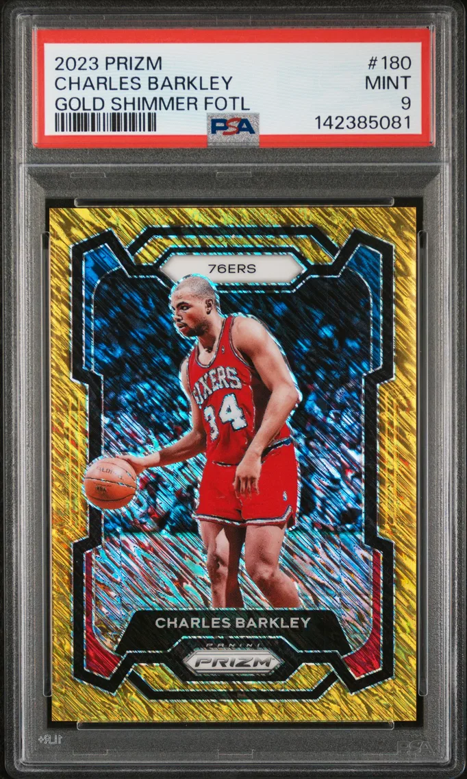 2023 #180 Charles Barkley PSA 9 Panini Prizm