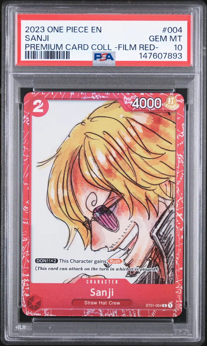 2023 #004 Sanji PSA 10 One Piece Premium Card Collection -One Piece Film Red-