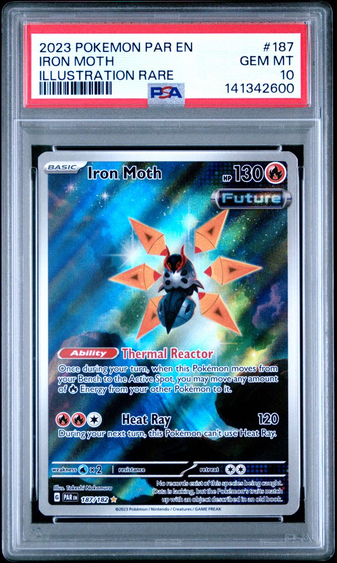2023 #187 Iron Moth PSA 10 Par EN-Paradox Rift Pokemon