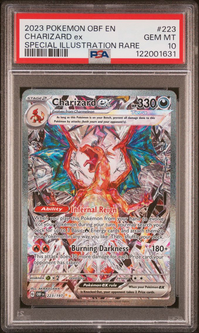 2023 #223 Charizard EX PSA 10 Ob