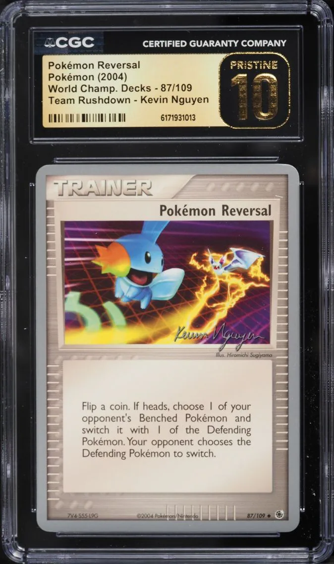 2004 Pokemon World Championships Decks Team Rushdown Pokemon Reversal #87 CGC 10 PRISTINE