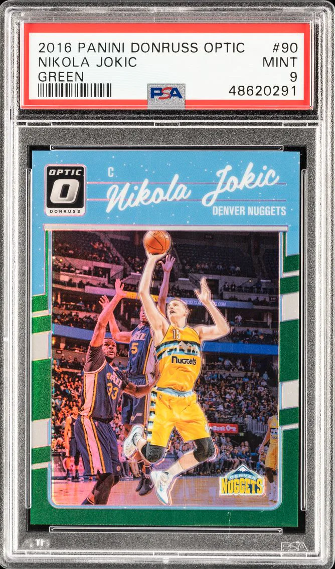 2016 #90 NIKOLA JOKIC PSA 9 PANINI DONRUSS OPTIC | GREEN [#5/5]
