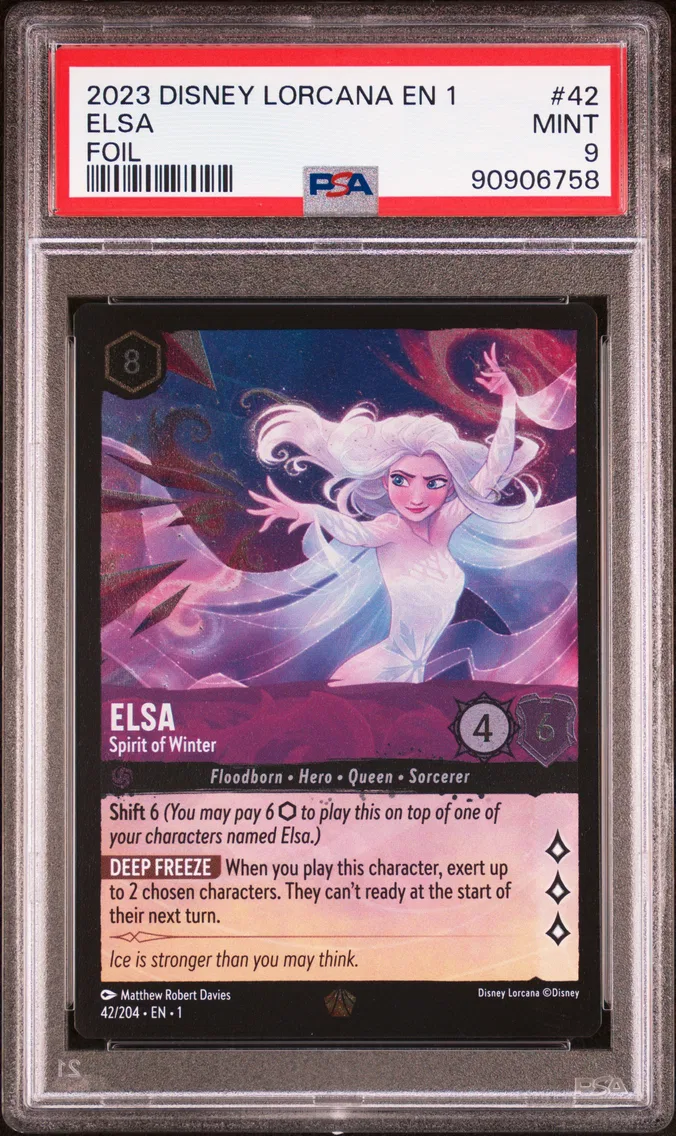 2023 #42 Elsa - Spirit of Winter PSA 9 Disney Lorcana EN 1-the First Chapter