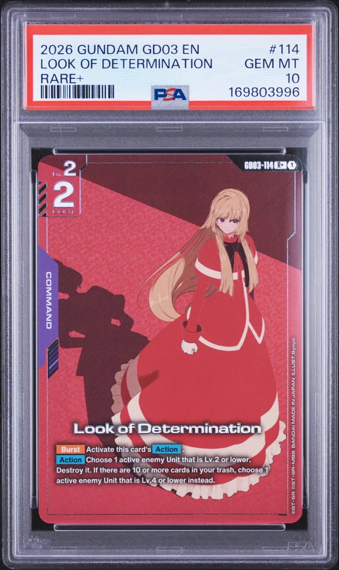 2026 #114 Look of Determination PSA 10 Gundam GD03-Steel Requiem