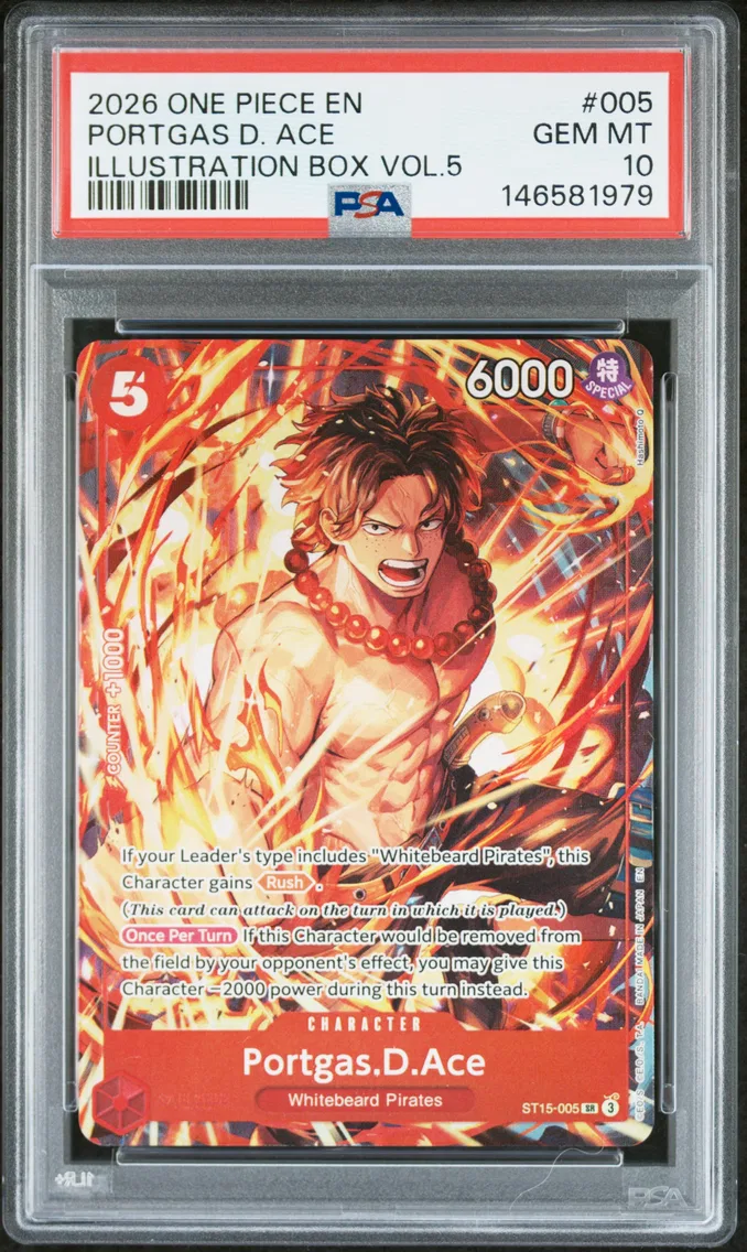 2026 #005 Portgas D. Ace PSA 10 One Piece Promos