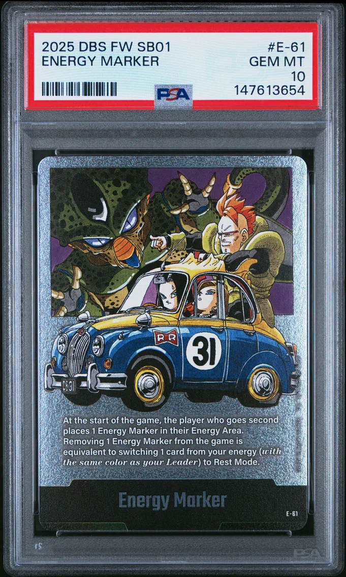 2025 #E-61 Energy Marker PSA 10 Dragon Ball Super Card Game Fusion World Manga Booster 01