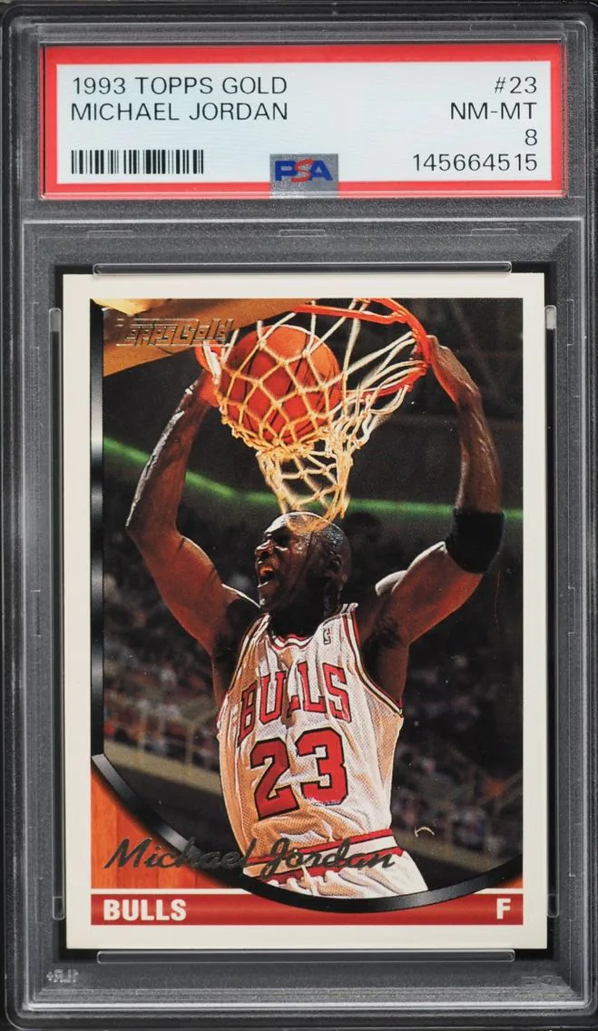 1993 #23 PSA 8 Topps Gold Basketball Michael Jordan