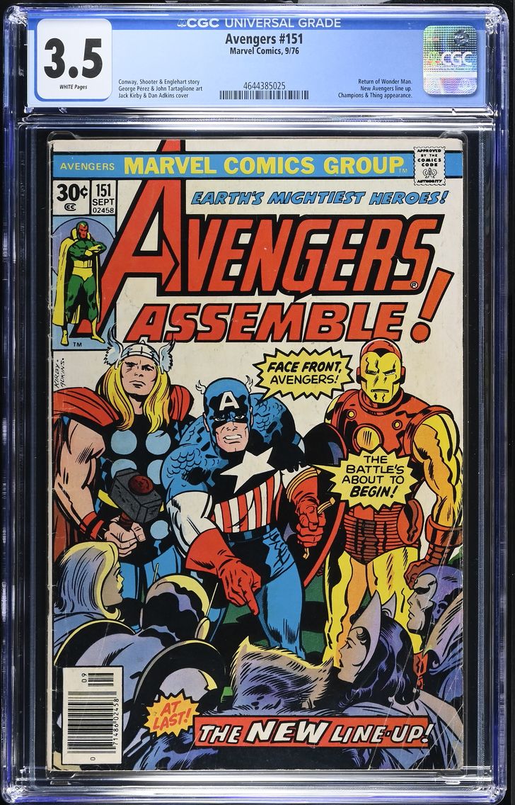 1976 #NA 1976 Avengers #151 CGC 
