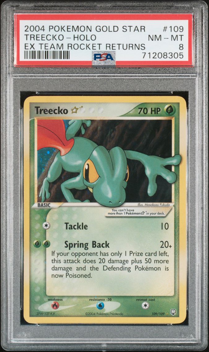 2004 #109 Treecko-Holo Gold Star