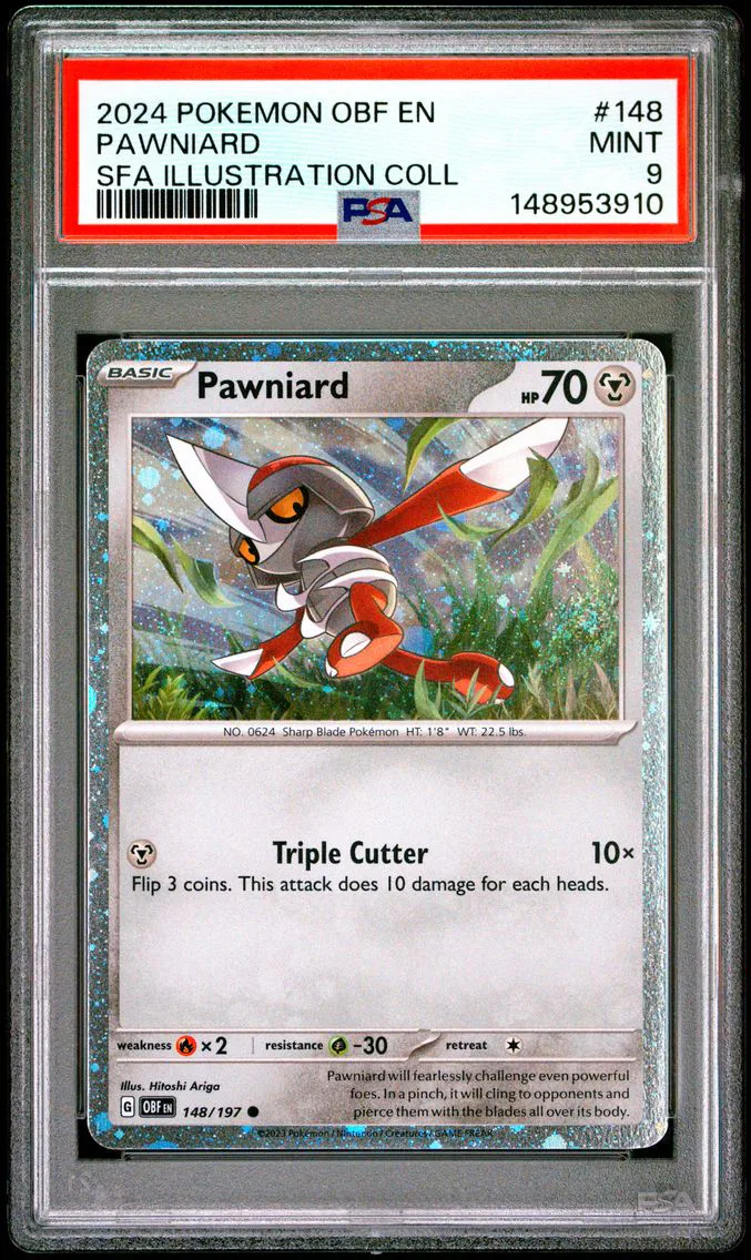 2024 #148 Pawniard PSA 9 Obf EN-Obsidian Flames