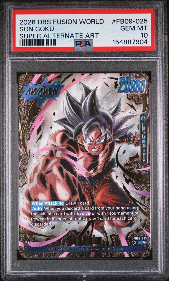 2026 #FB09-025 Son Goku PSA 10 Dragon Ball Super Card Game Fusion World Dual Evolution