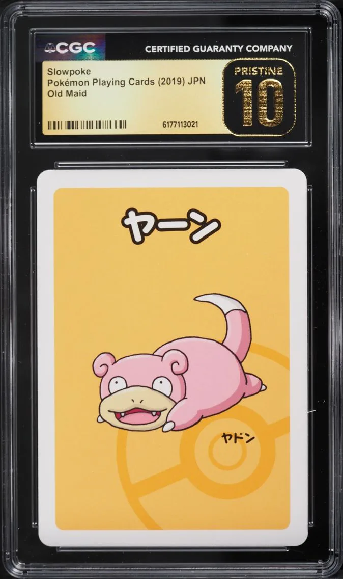 2019 Old Maid (Red Back) - Japanese Pokemon Japanese Playing Cards Old Maid Slowpoke CGC 10