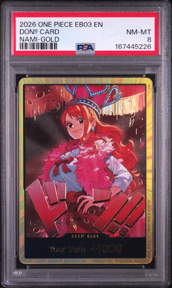 2026 #NA Don!! Card PSA 8 One Piece EB03-Extra Booster -One Piece Heroines Edition-