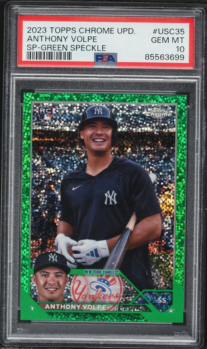 2023 #USC35 Anthony Volpe PSA 10 Topps Chrome Update Baseball
