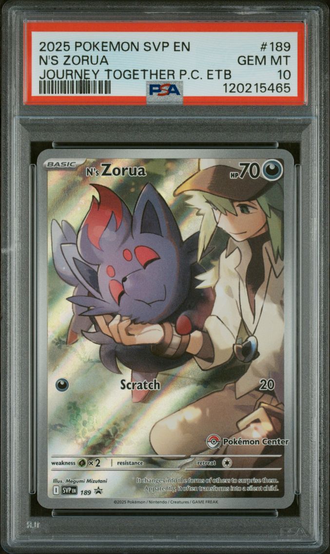 2025 #189 N's Zorua PSA 10 Svp E