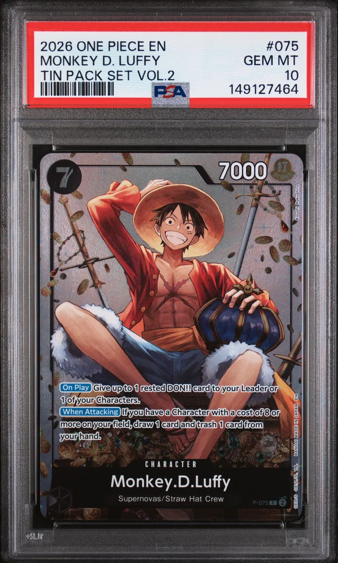 2026 #075 Monkey D. Luffy PSA 10 One Piece Promos