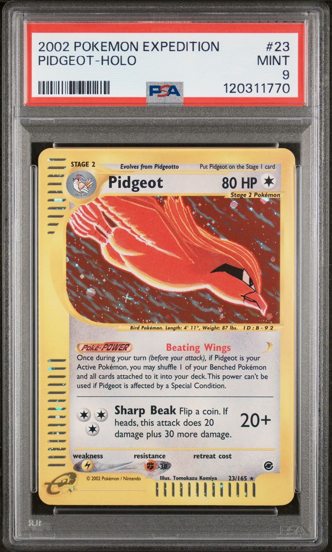 2002 #23 Pidgeot-Holo PSA 9 Expe