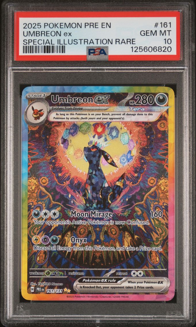 2025 #161 Umbreon EX PSA 10 Pre 