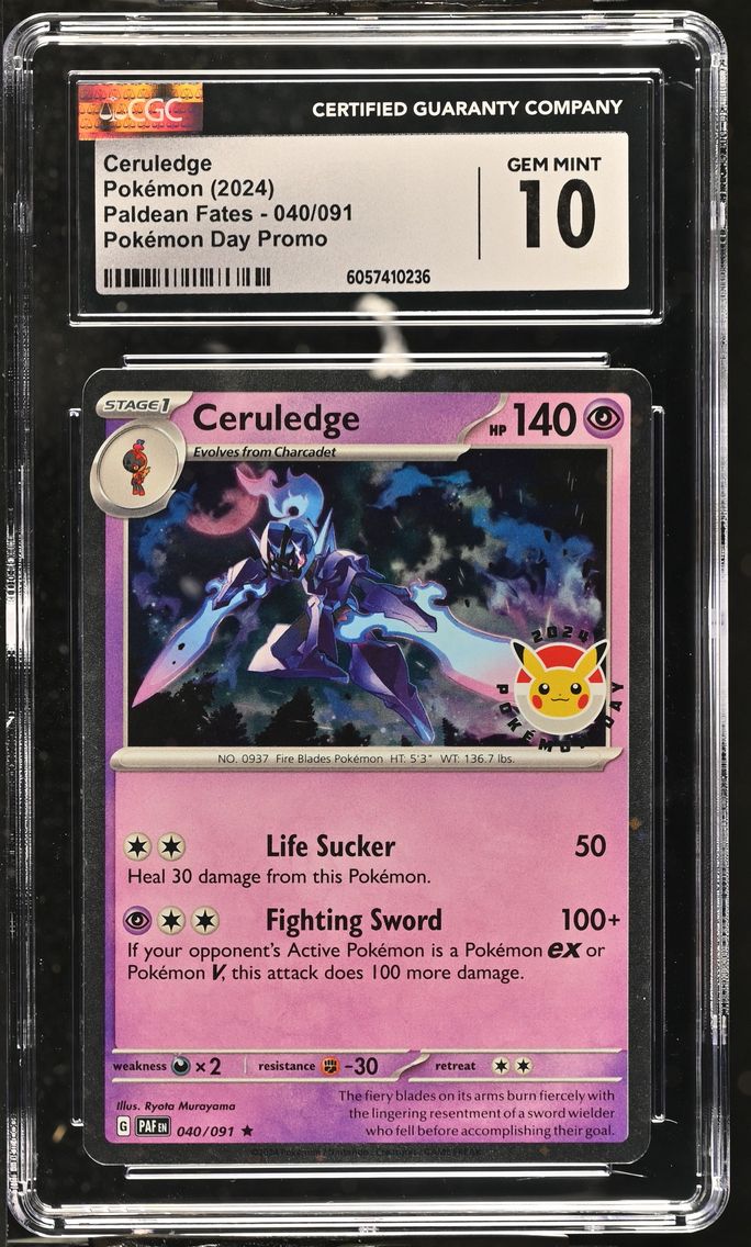 2024 #040 Ceruledge CGC 10 Paldean Fates - PAF EN - English