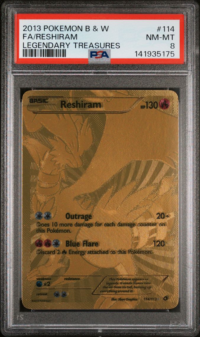 2013 #114 Full Art/Reshiram PSA 