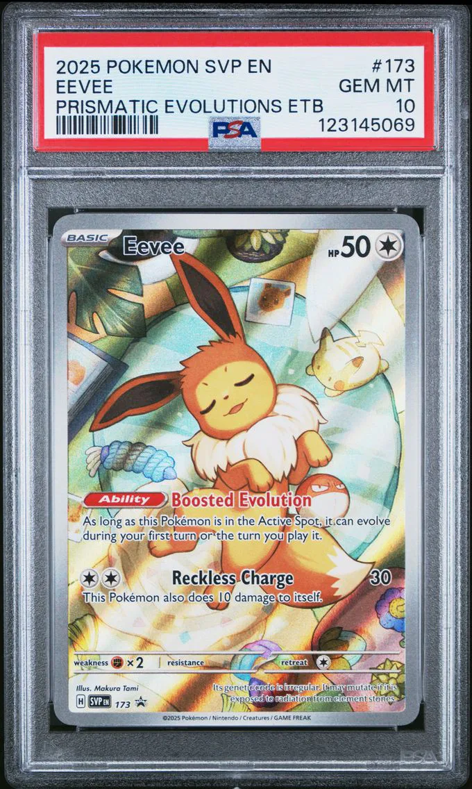 2025 #173 Eevee PSA 10 Svp EN-SV Black Star Promo Pokemon