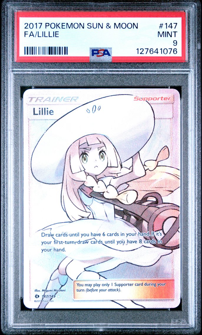 2017 #147 Full Art/Lillie PSA 9 Sun & Moon Pokemon