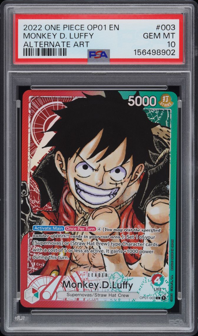 2022 #003 Monkey D. Luffy PSA 10